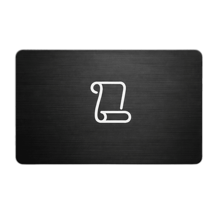 Decorative Unscroll card illustration
