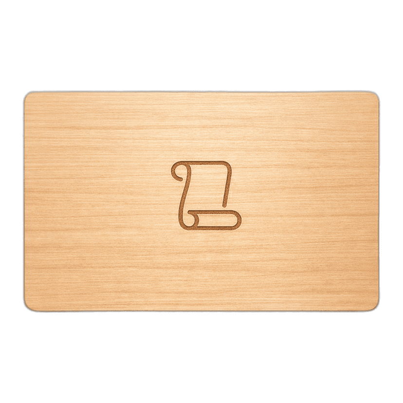 Decorative Unscroll card illustration